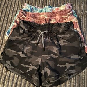 Athleta Kids Camouflage and Tie-Dye Shorts Set